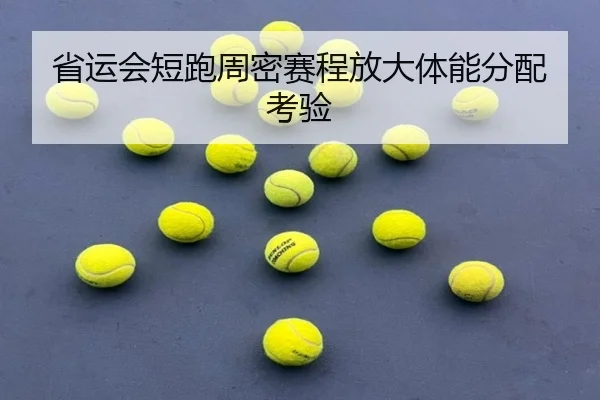 省运会短跑周密赛程放大体能分配考验